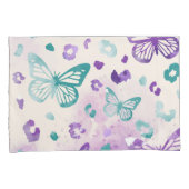 Housse D'oreillers Papillon léopard blanc (devant-Droit)