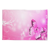 Housse D'oreillers Papillon magenta (Dos-gauche)