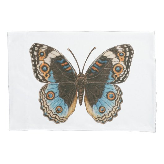 Housse D'oreillers Papillon Pansy Bleu (devant)