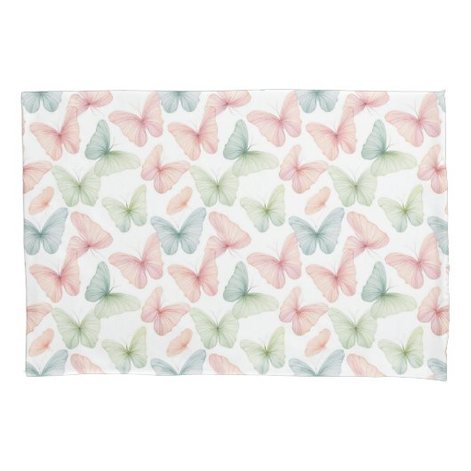 Housse D'oreillers Papillon Pastel (devant)