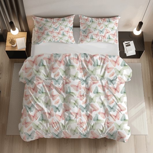 Housse D'oreillers Papillon Pastel