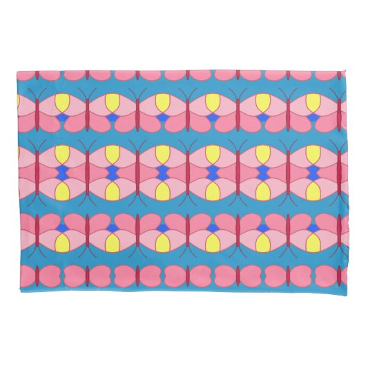 Housse D'oreillers Papillon rose (devant)