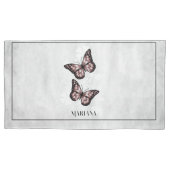 Housse D'oreillers Papillon rose Coussin Coque (devant)