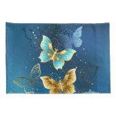 Housse D'oreillers Papillons dorés (Dos-Droit)