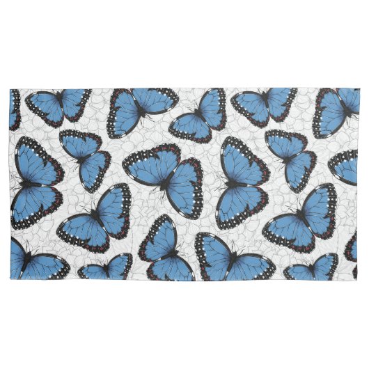 Housse D'oreillers Papillons morpho bleu (devant-gauche)