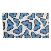 Housse D'oreillers Papillons morpho bleu (Dos-Droit)