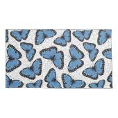 Housse D'oreillers Papillons morpho bleu (Dos-gauche)