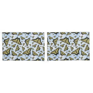 Housse D'oreillers Papillons Southwest Yellow Swallowtail Blue Sky
