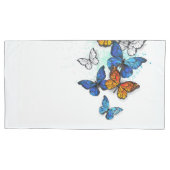 Housse D'oreillers Papillons volants Morpho et Monarch (devant)