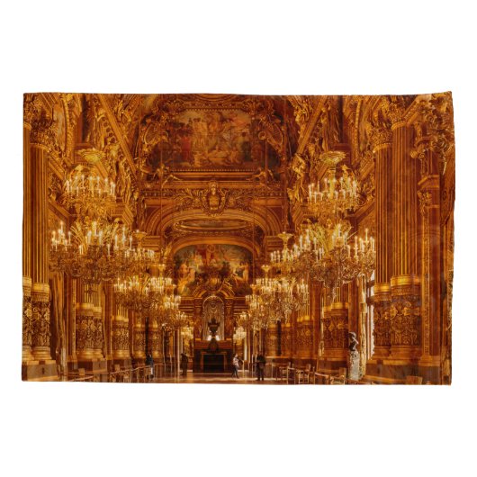 Housse D'oreillers Paris Opéra Garnier Vue Intérieure (Dos)