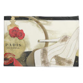 Housse D'oreillers Paris Parfum Parfum Rose  talons et Coussin en bât (Dos)
