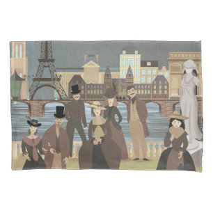 Housse D'oreillers Paris victorien
