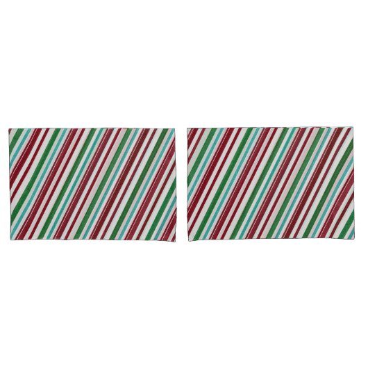Housse D'oreillers Parties scintillant Candy Stripes (devant-Set)