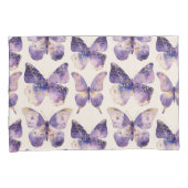 Housse D'oreillers Parties scintillant de papillons Purple Gold (devant-Droit)