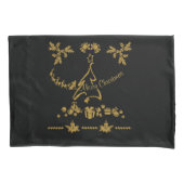 Housse D'oreillers Parties scintillant d'or Joyeux Noël, Père Noël (devant)