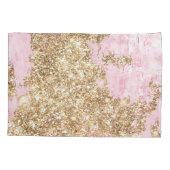 Housse D'oreillers Parties scintillant d'or rose fille (Dos-gauche)