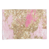 Housse D'oreillers Parties scintillant d'or rose fille (devant-Droit)