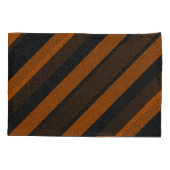 Housse D'oreillers Parties scintillant Orange & Black Stripes (Dos-gauche)