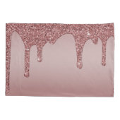 Housse D'oreillers Parties scintillant rose Gold Sparkle  Monogramme (Dos)