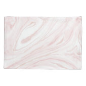 Housse D'oreillers Parties scintillant rose moderne marbre (Dos)