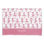 Housse D'oreillers Parties scintillant rose petite fille Ballerina Ba (devant)