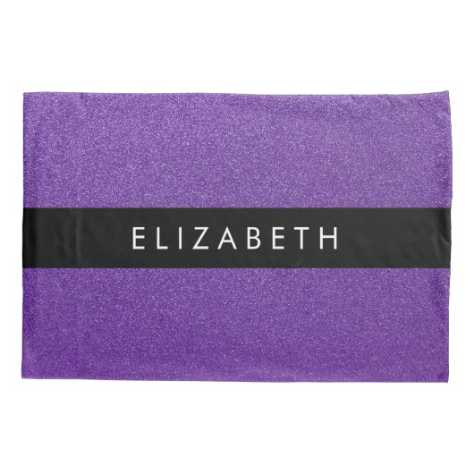 Housse D'oreillers Parties scintillant violette, Arrière - plan Parti (Dos)