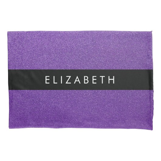 Housse D'oreillers Parties scintillant violette, Arrière - plan Parti (devant)