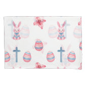 Housse D'oreillers Pastel Easter Parade – Seamless Bunny (devant-gauche)