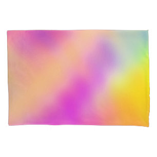 Housse D'oreillers Pastel Iridescente Coloré Design dégradé