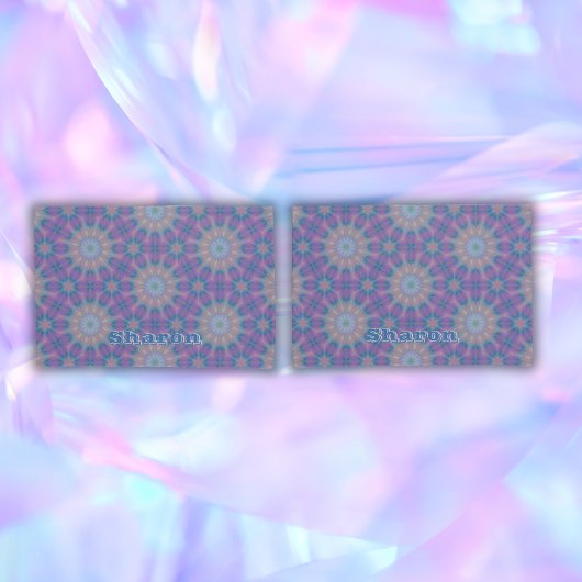 Housse D'oreillers Pastel Mère de Perle Nom du Motif Monogramme |