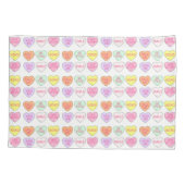 Housse D'oreillers Pastel Valentine's Day Candy Coeurs de conversatio (Dos)