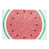 Housse D'oreillers pastèque fausse parties scintillant (Dos)