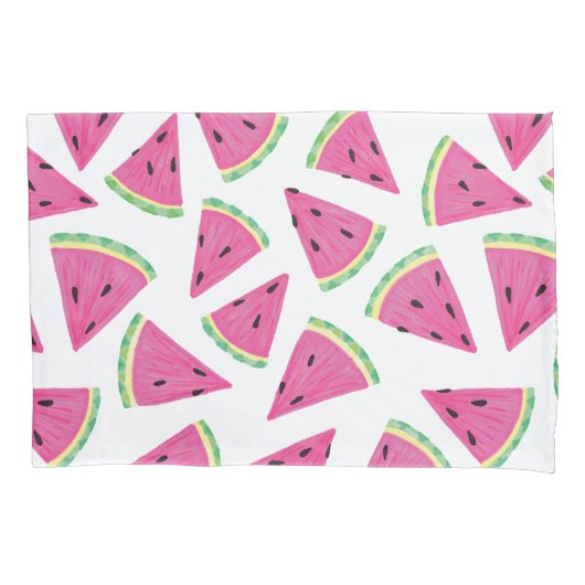 Housse D'oreillers Pastèque motif de fruit tropical (devant)