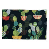 Housse D'oreillers Patchwork Cactus Plantes Motif sans couture (Dos)