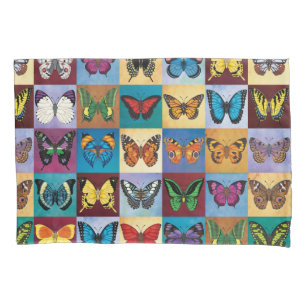 Housse D'oreillers Patchwork de papillon