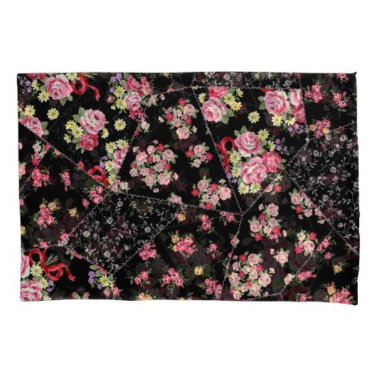 Housse D'oreillers Patchwork Floral : Design Assez Simple. (devant)