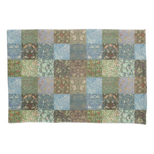 Housse D'oreillers Patchwork Quilt Vintage William Morris Motif