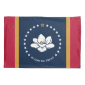 Housse D'oreillers Patriotic Single Pillowcase, flag of Mississipi (Dos)