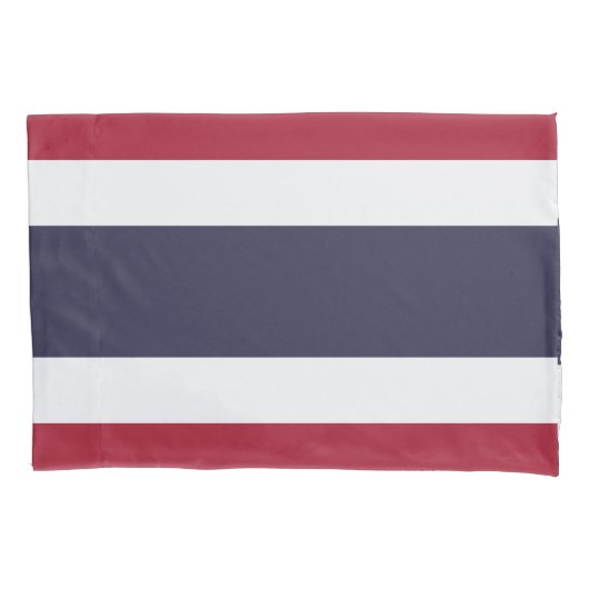 Housse D'oreillers Patriotic Single Pillowcase with flag of Thailand (devant)