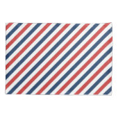 Housse D'oreillers Patriotique Rouge Blanc et Bleu (Dos)