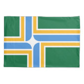 Housse D'oreillers Patriotique simple Pillowcase avec drapeau Portlan (Dos)