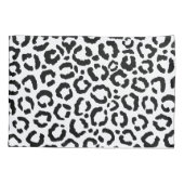 Housse D'oreillers Patteries du Black White Leopard animal (Dos)