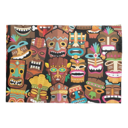 Housse D'oreillers Pattern de Tiki (Dos-gauche)