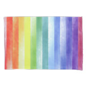 Housse D'oreillers Pattern de Vertical Rainbow | (devant-gauche)