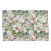 Housse D'oreillers Pattern Elegant Magnolia Flowers (Dos-Droit)