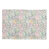 Housse D'oreillers Patterson de Travel Stamp (Dos)