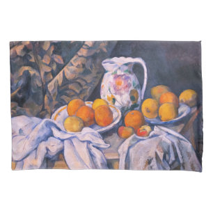 Housse D'oreillers Paul Cezanne - Nature morte avec rideau
