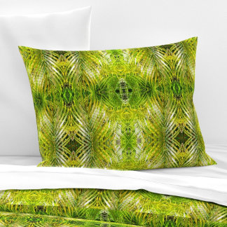Housse D'oreillers Paume vert tropicale feuille soleil L-size motif