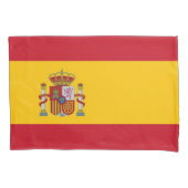 Housse D'oreillers Pavillon Patriotique à simple oreiller d'Espagne (devant)