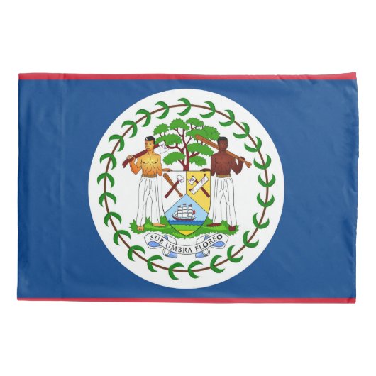 Housse D'oreillers Pavillon Patriotique Simple Pillowcase Bélize (Dos)